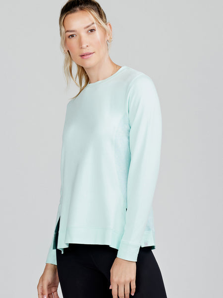Tasc Women's Riverwalk Sweatshirt 2.0 Apparel Tasc Serene/Serene Heather XSmall