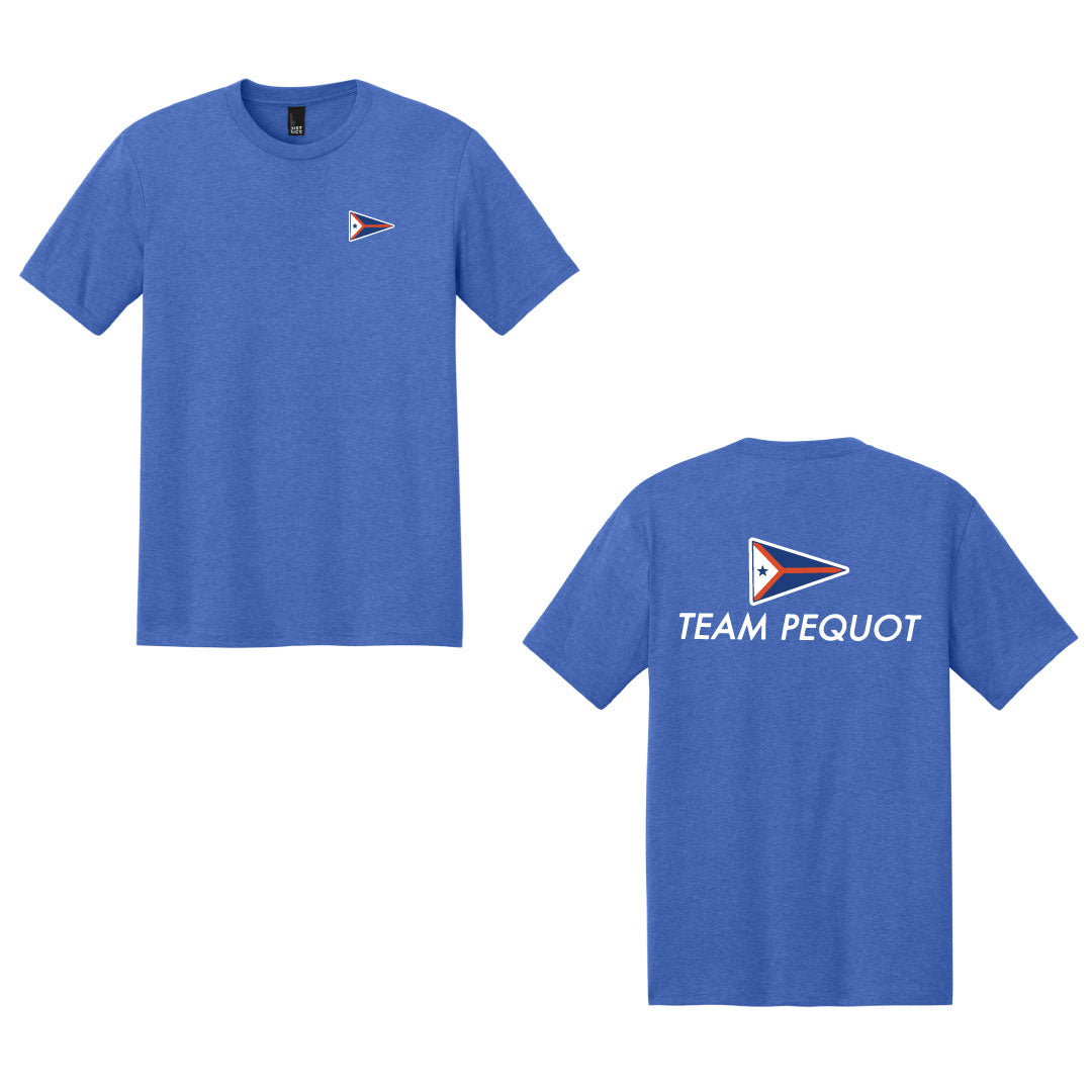 PYC District® Perfect Tri® Tee Logowear Pequot Yacht Club Royal Frost Mens XS