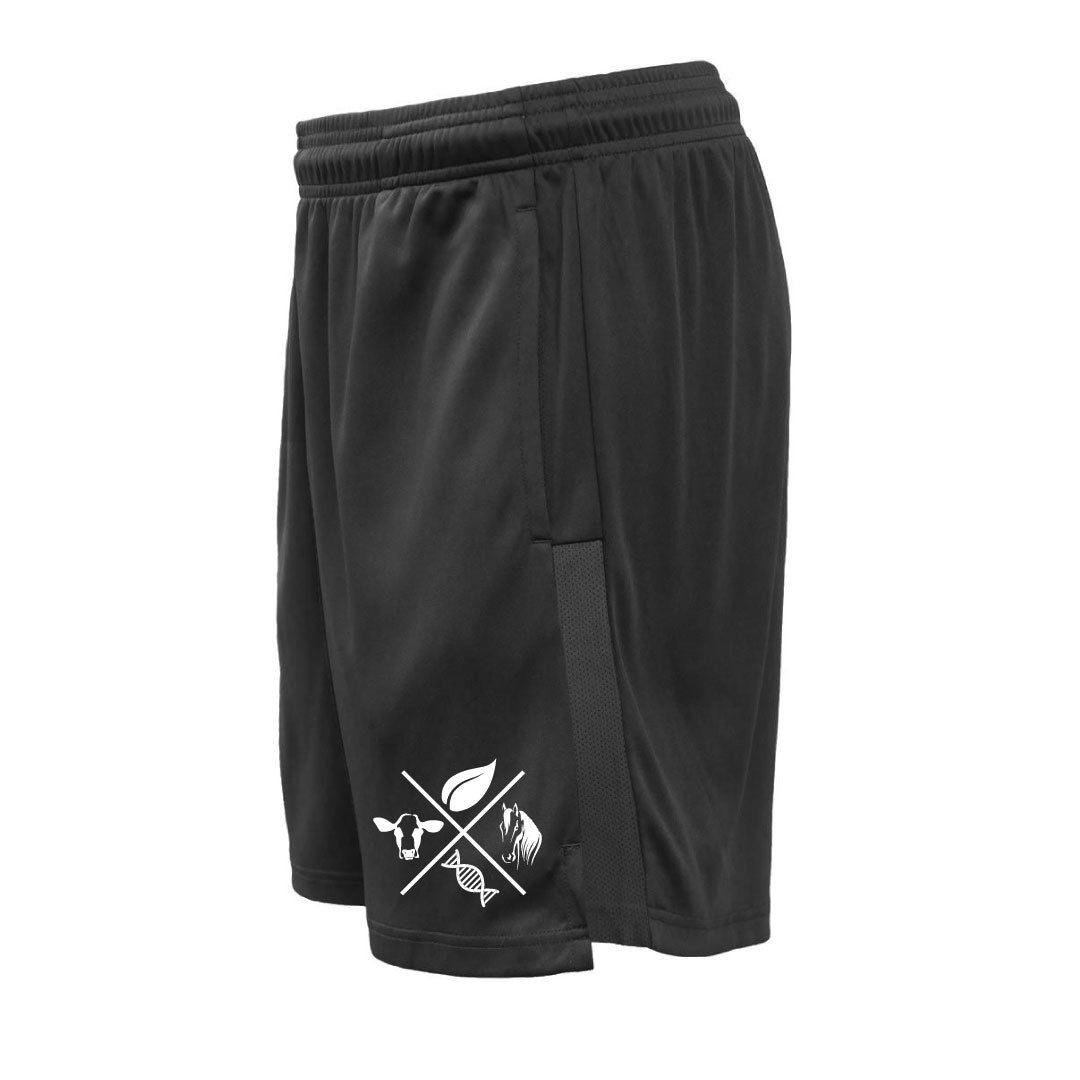 Trumbull Ag and Biotech Performance Pocketed Shorts Logowear Trumbull Ag & Biotech Black Adult XS