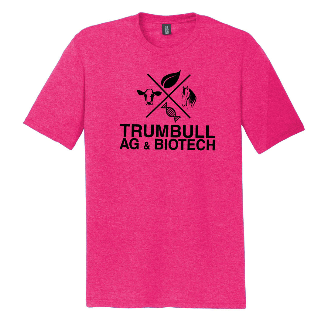 Trumbull Ag and Biotech Tri Blend Tee Logowear Trumbull Ag & Biotech Fuschia Adult XS