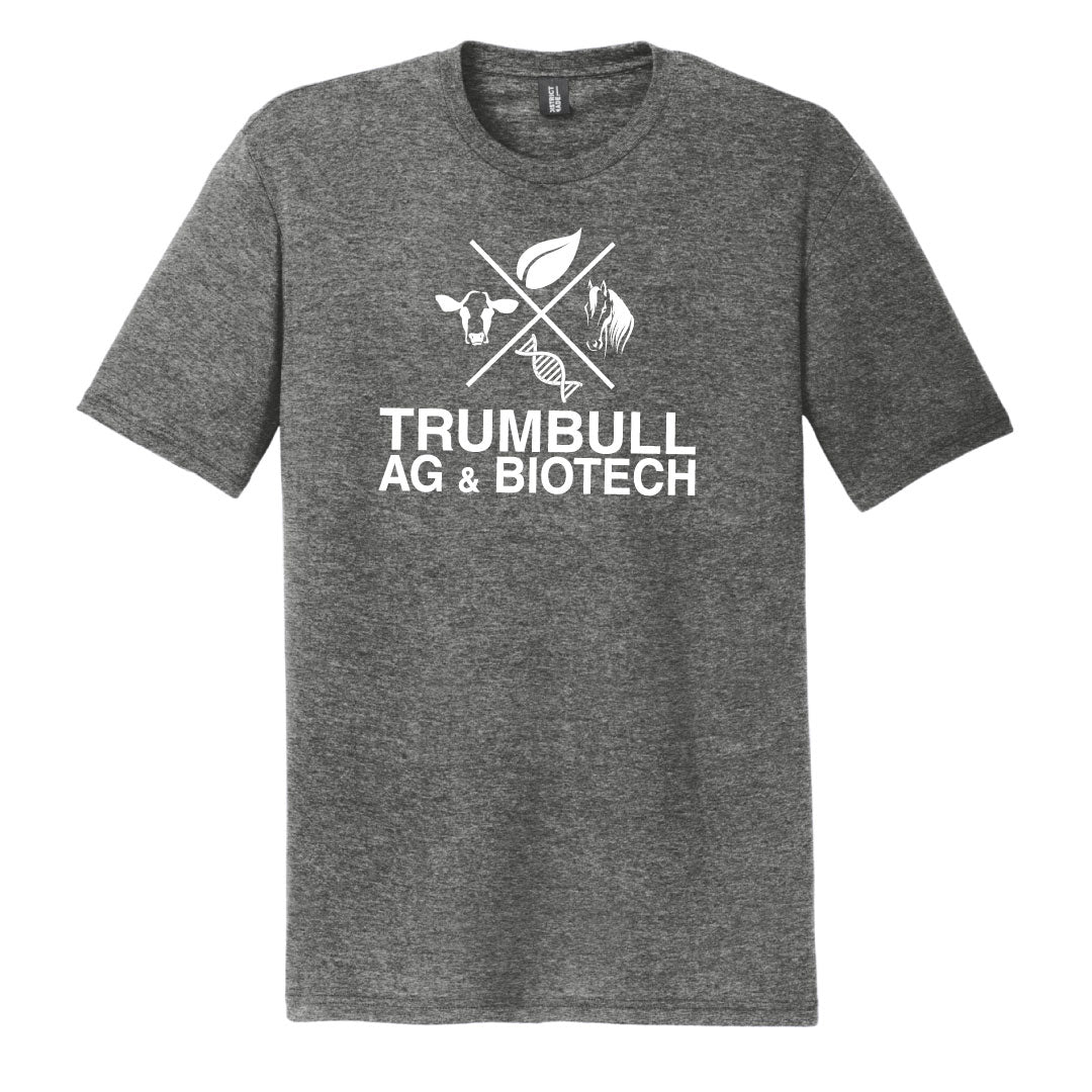 Trumbull Ag and Biotech Tri Blend Tee Logowear Trumbull Ag & Biotech Grey Frost Adult XS