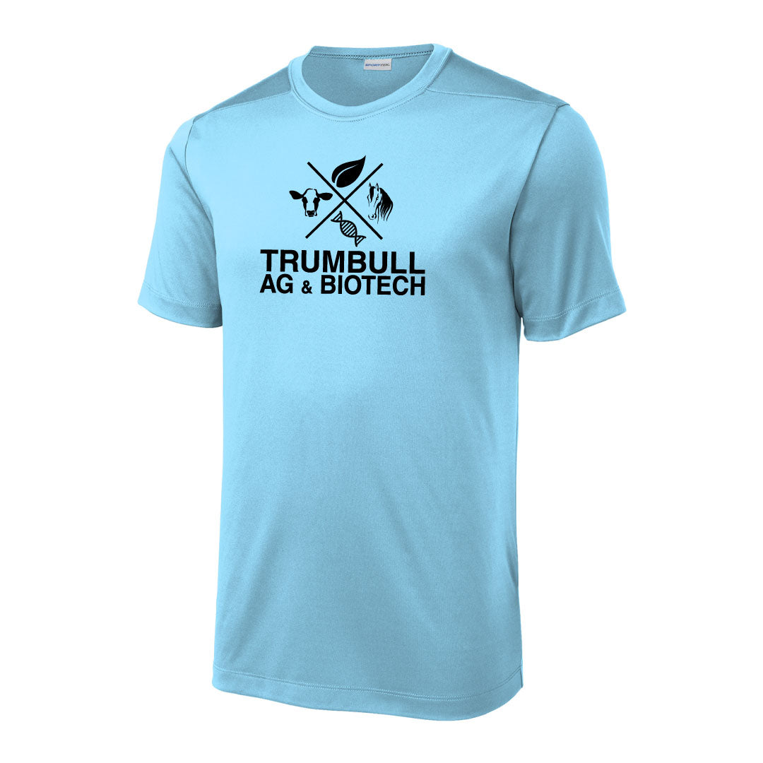 Trumbull Ag and Biotech UV Short Sleeve Logowear Trumbull Ag & Biotech Light blue Adult S