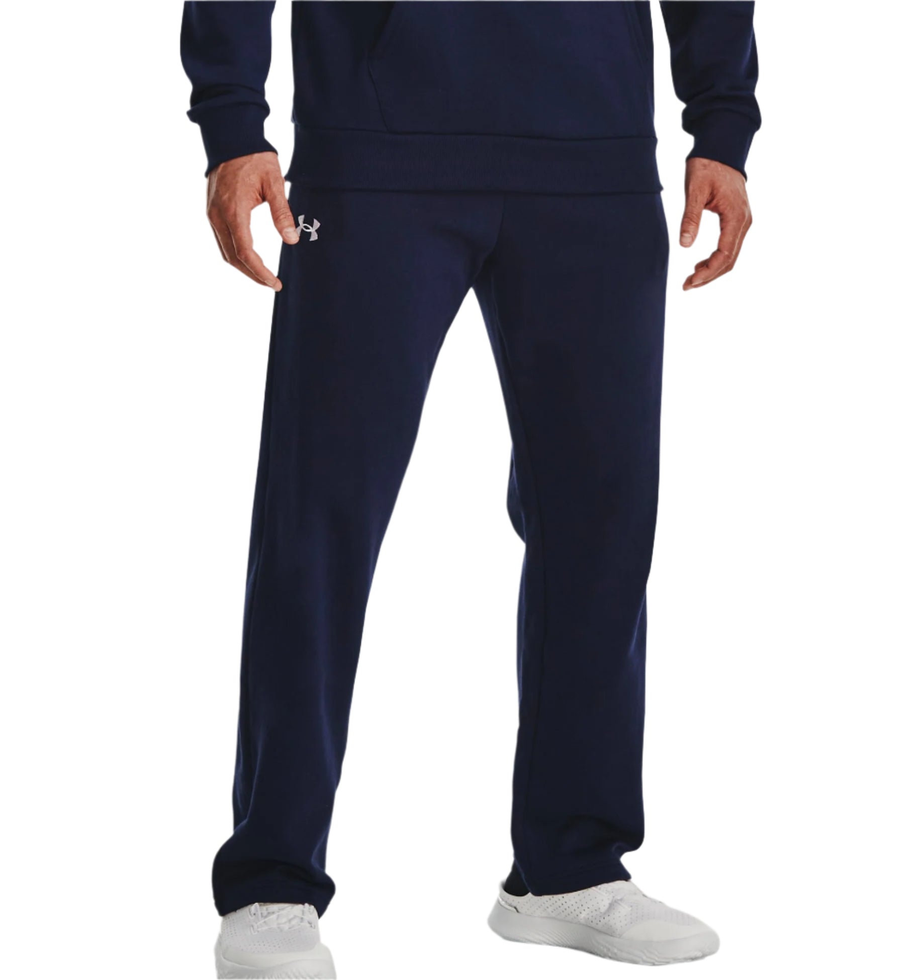 Under Armour Mens Rival Fleece Pants Apparel Under Armour Midnight Navy/White-410 XSmall Regular