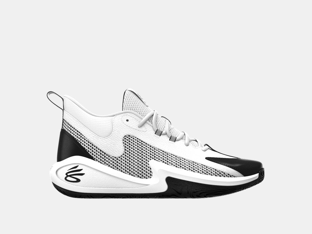 Under Armour Youth Curry 3Z 25 (PS) Footwear Under Armour White/Black/Black-100 13