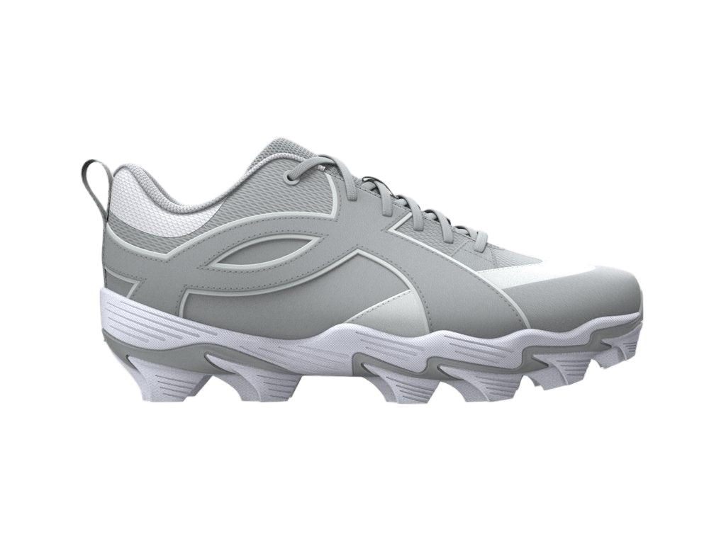 Under Armour Boys' Leadoff Icon Low RM Jr. Footwear Under Armour Baseball Grey/White-075 11