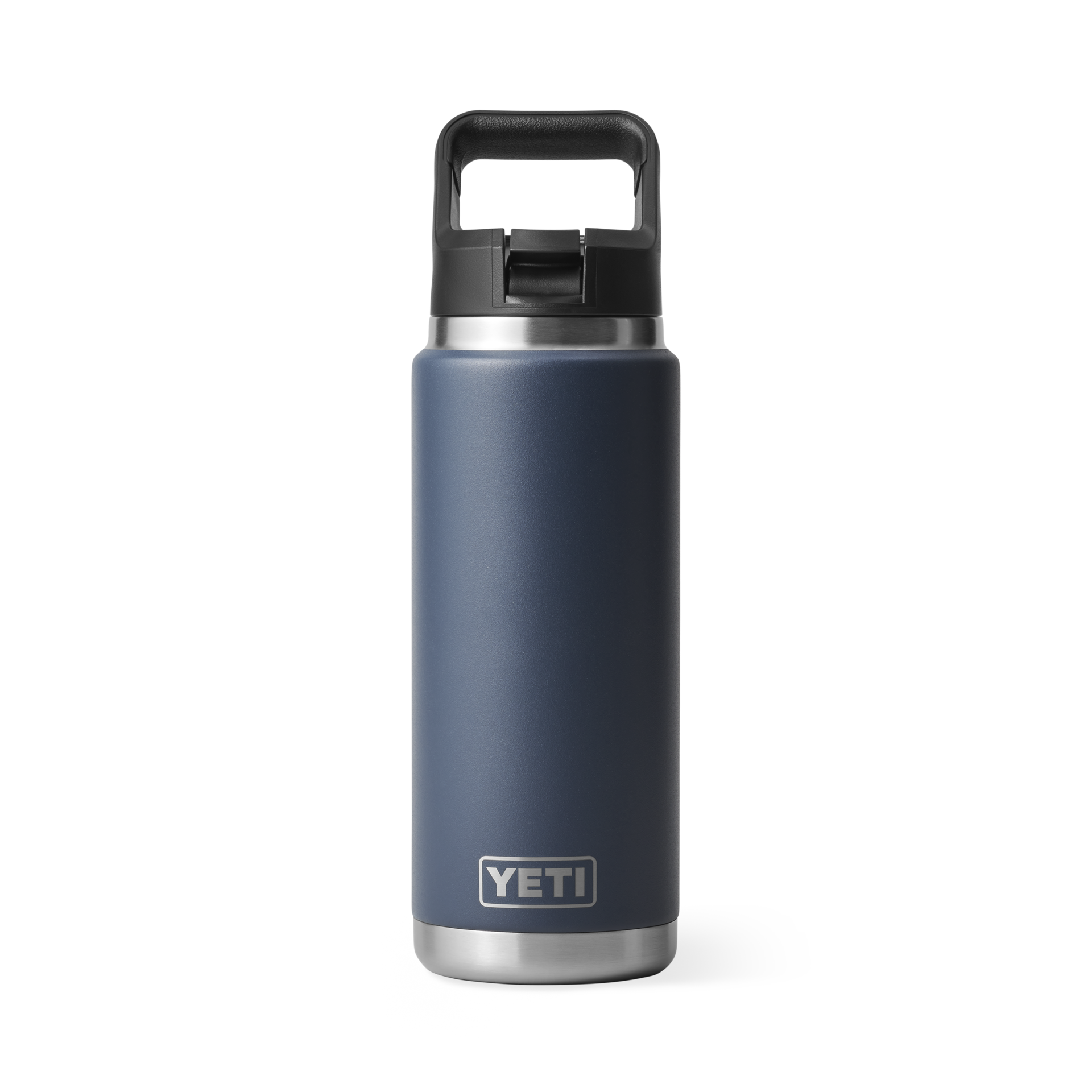 Yeti Rambler Bottle 26 oz w/Straw Cap Accessories Yeti Navy  