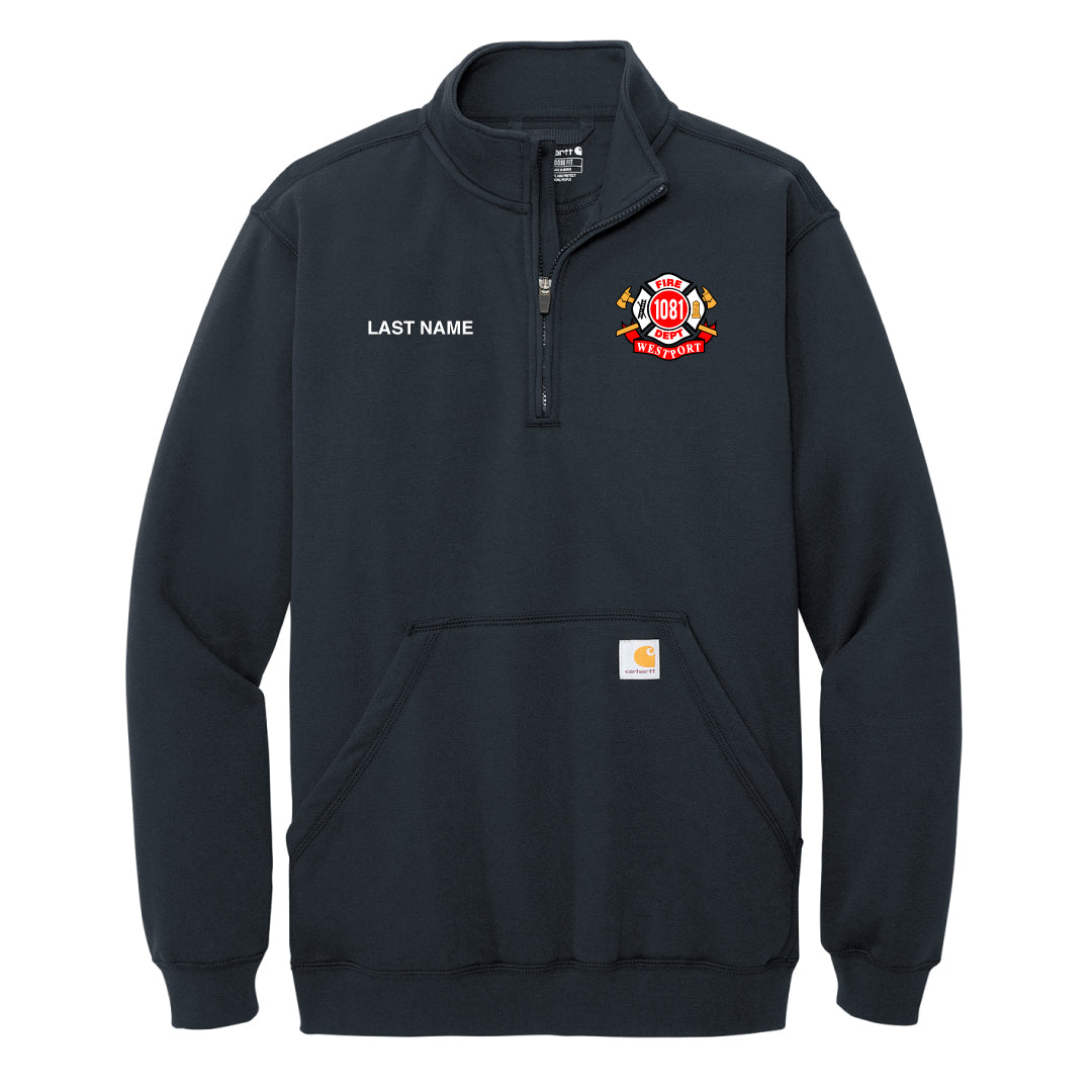 Westport Fire Department Carhartt Midweight 1/4 Zip Mock Logowear Westport Fire Department Adult S