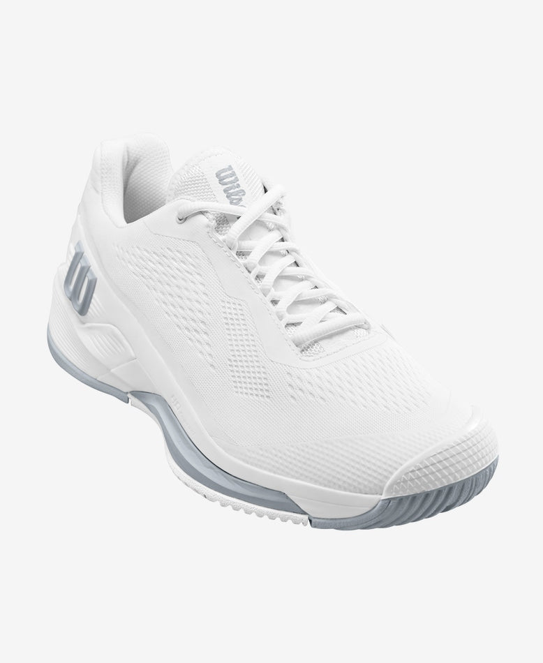 Wilson Men's Rush Pro 4.0 Footwear Wilson White/White/Pearl Blue 8