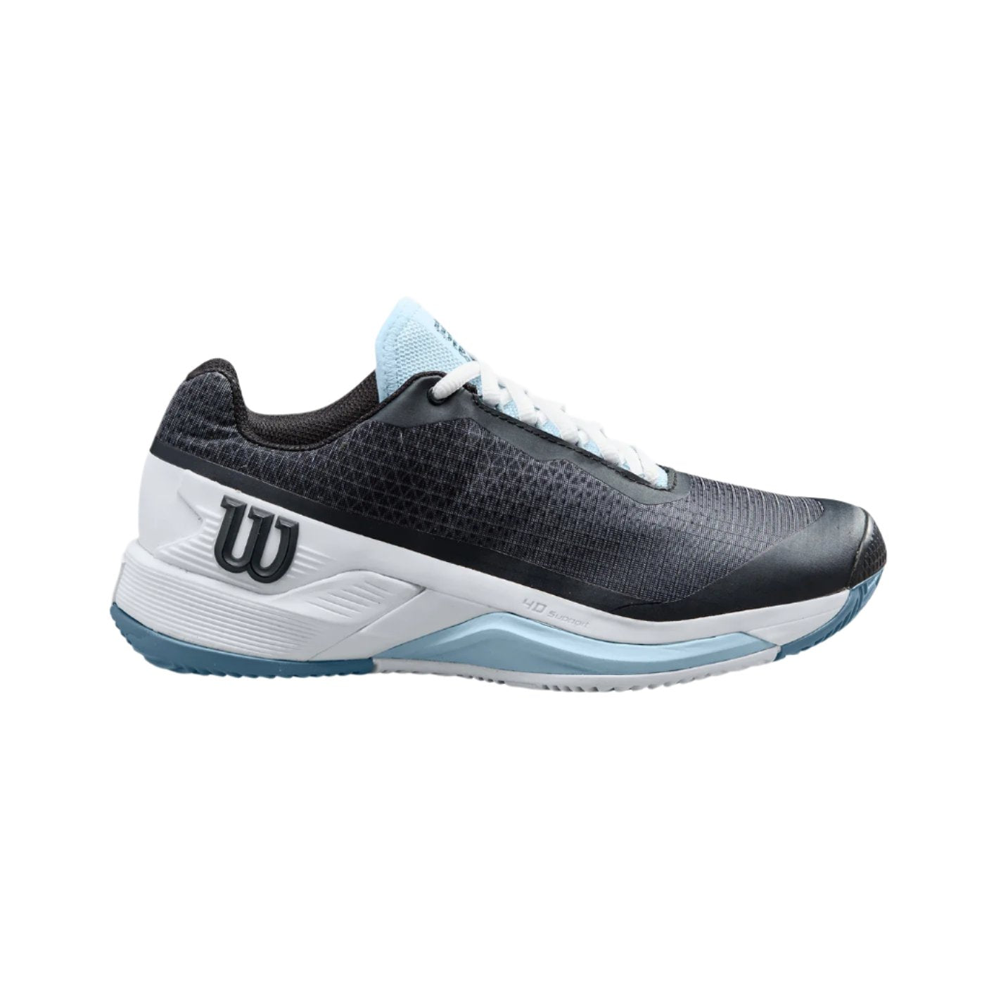 Wilson Women's Rush Pro 4.0 Footwear Wilson Black/White/China Blue 6