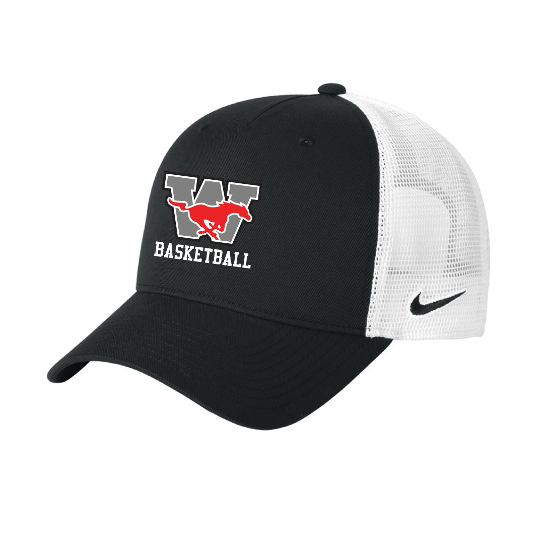 Warde Basketball Nike Trucker Hat Logowear Warde Boys Basketball Black/White