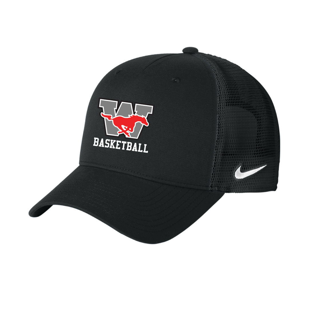 Warde Basketball Nike Trucker Hat Logowear Warde Boys Basketball Black/Black
