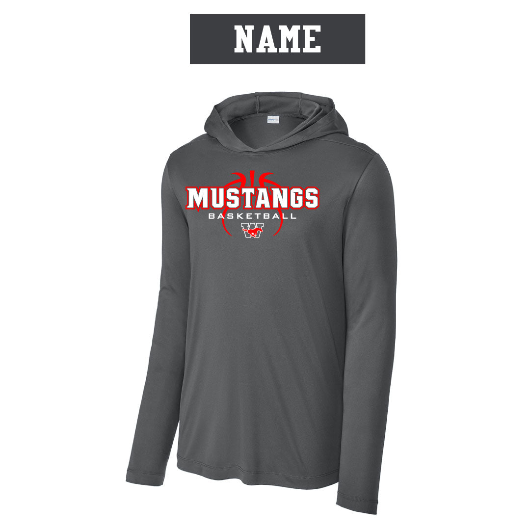 Warde Basketball Hooded Performance Long Sleeve