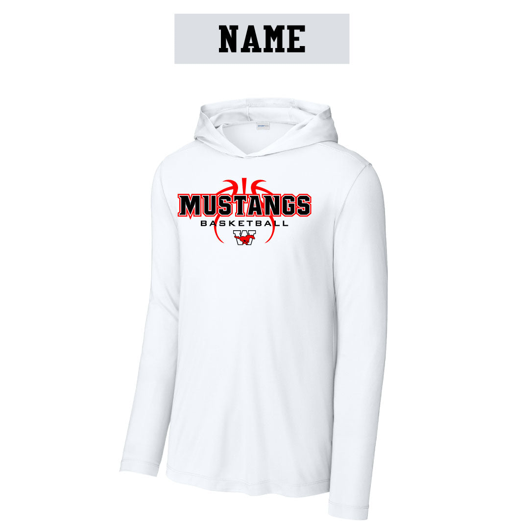 Warde Basketball Hooded Performance Long Sleeve