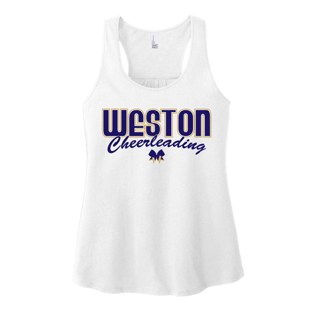 Weston Youth Cheer Tank Top Logowear Weston Youth Cheer White Ladies XS