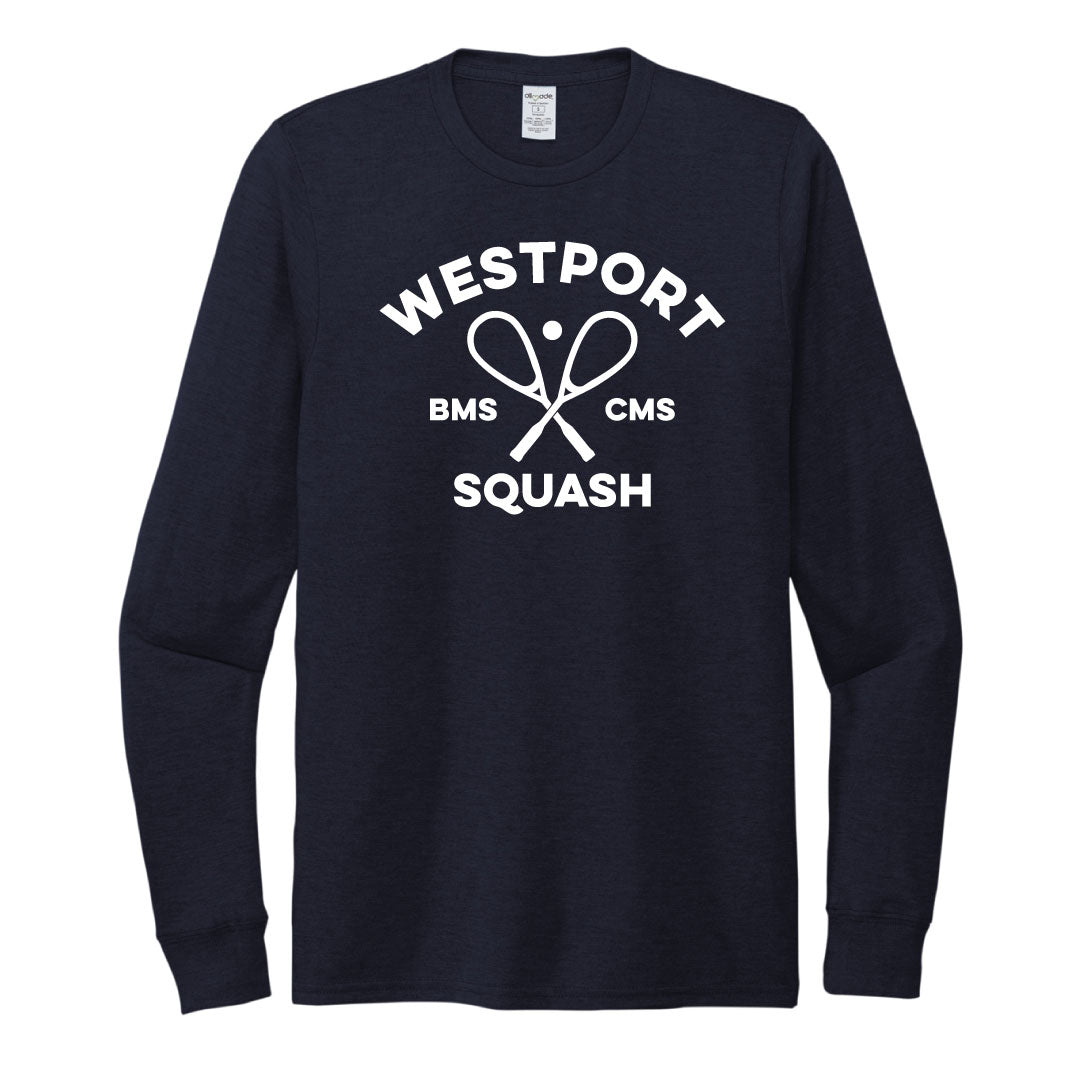 Westport Squash Cotton tri Blend Long Sleeve Logowear Westport Squash Night Sky Adult XS