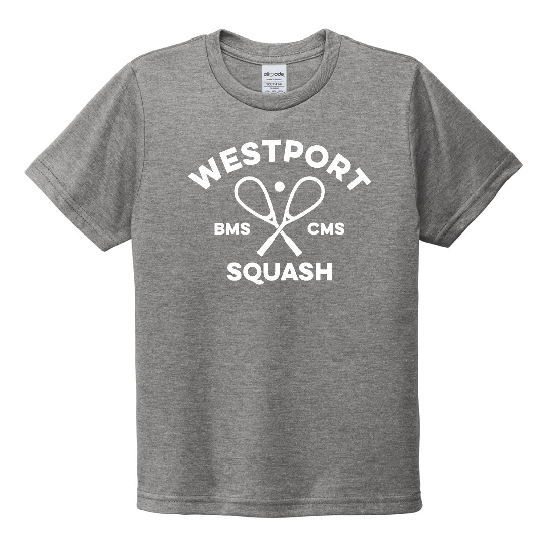 Westport Squash Cotton Tri Blend Short Sleeve Logowear Westport Squash Grey Adult XS