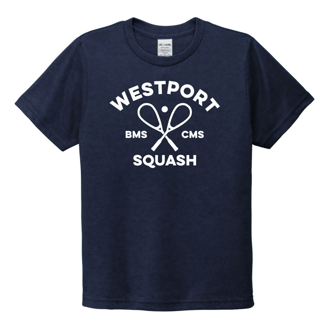 Westport Squash Cotton Tri Blend Short Sleeve Logowear Westport Squash Night Sky Adult XS
