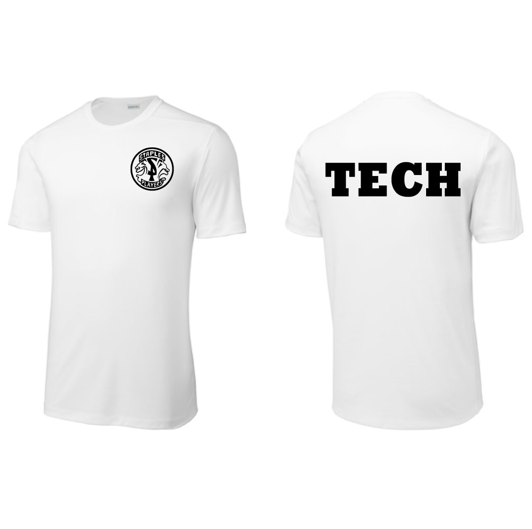Staples Players TECH Performance Short Sleeve Logowear Staples Players White Ladies XS