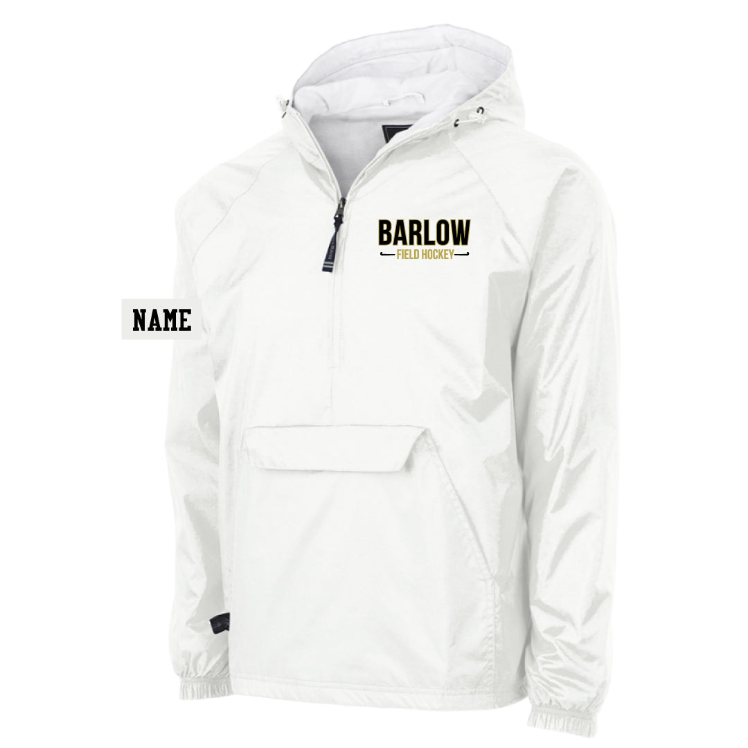 Barlow Field Hockey Hooded 1/4 Zip Wind Breaker Logowear Barlow Field Hockey White Adult S