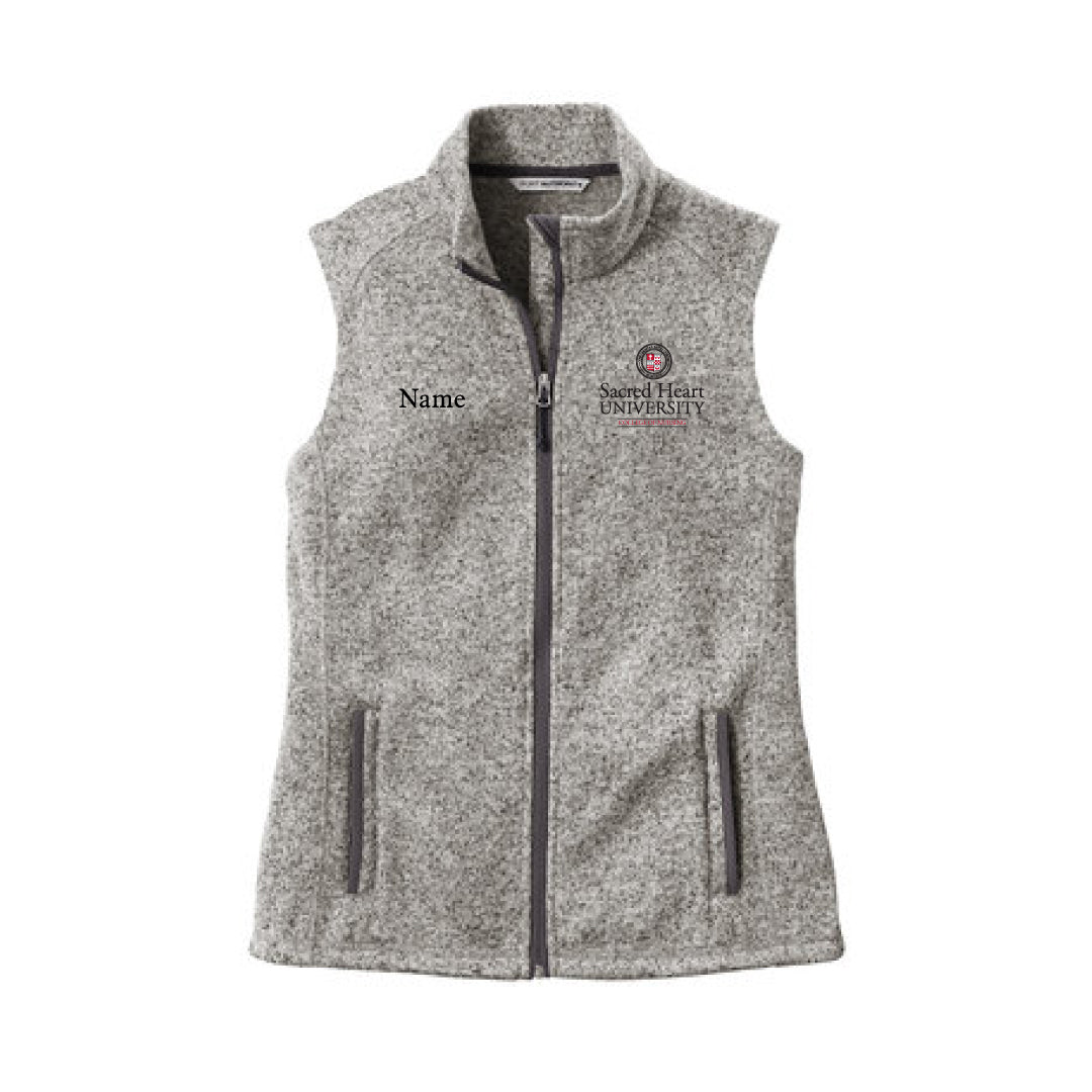 SHU SNA Heathered Vest Logowear SHU Student Nurses' Association Ladies XS