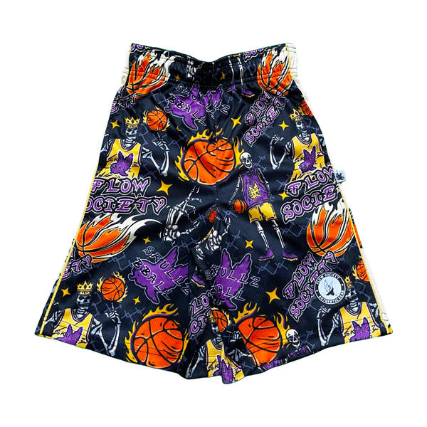 Flow Society Boys' Skeleton Hoops Attack Short Apparel Flow Society XSmall  