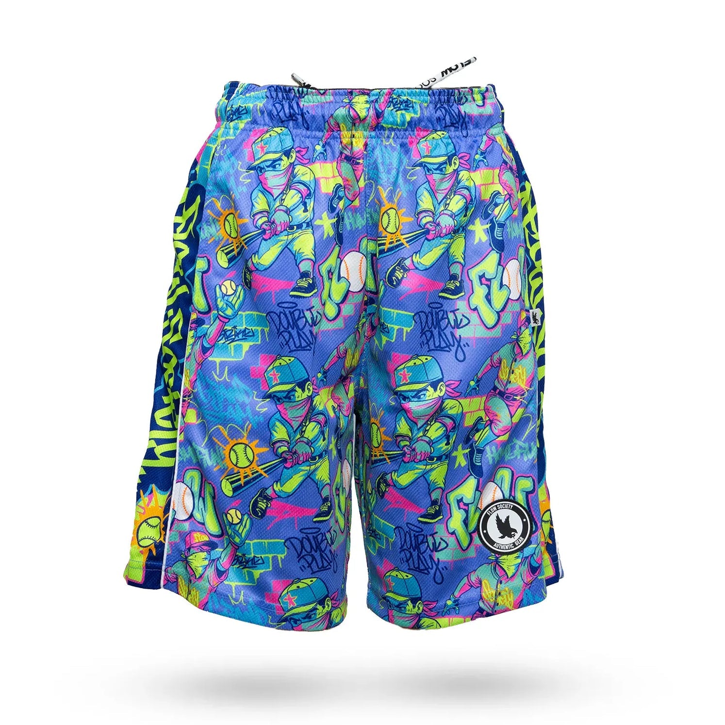 Flow Society Boys' Graffiti Baseball Short Apparel Flow Society XSmall