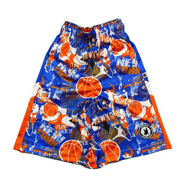 Flow Society Boys' Mid Length Attack Shorts Apparel Flow Society NY Basketball XSmall
