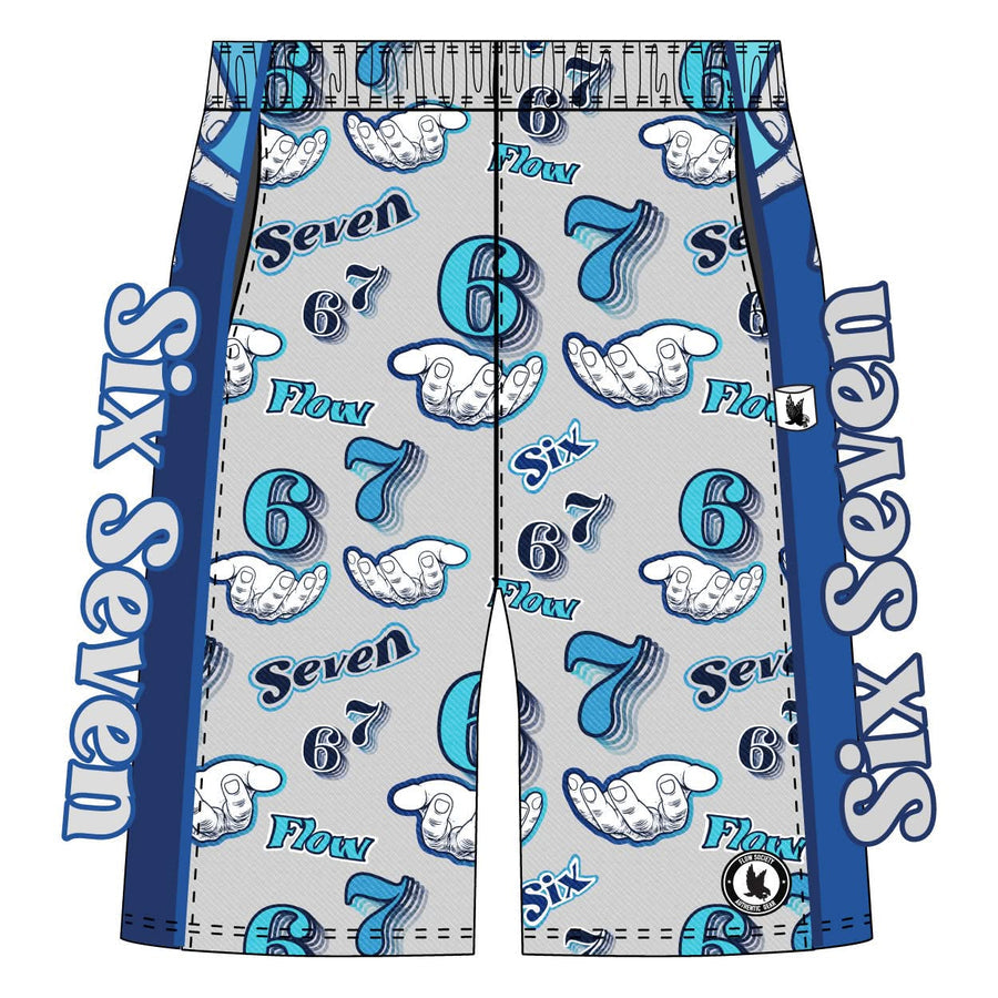 Flow Society Boys' Mid Length Attack Shorts Apparel Flow Society 6 7 Meme Handshake XSmall