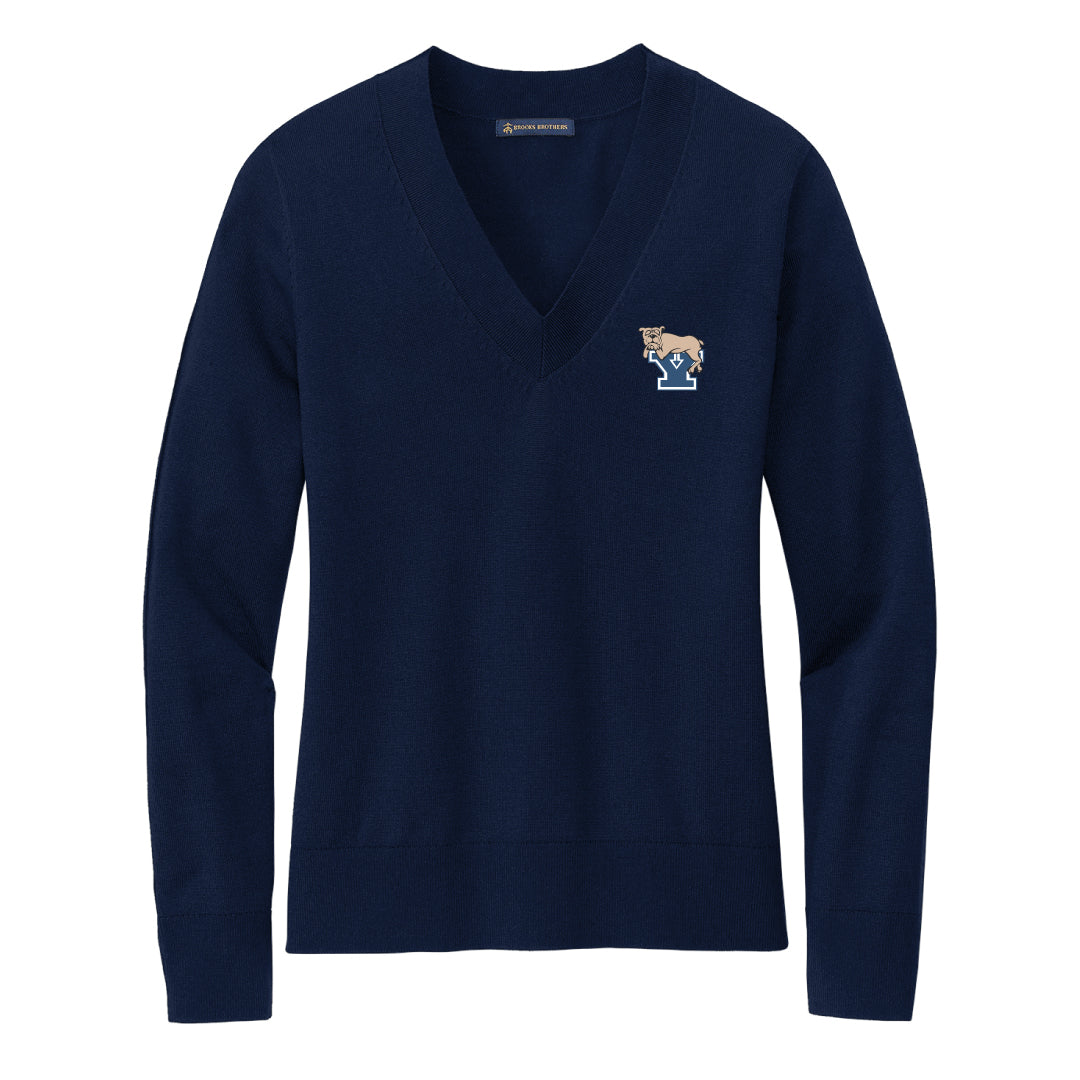 Yale Anesthesiology Brooks Brother Vneck Logowear Yale Anesthesiology Navy Mens S