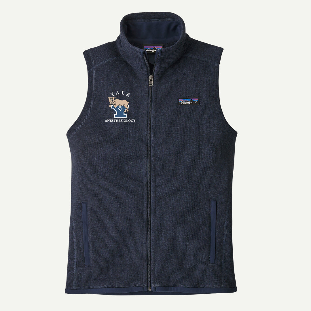 Yale Anesthesiology Ladies Patagonia Better Sweater Vest Logowear Yale Anesthesiology Navy Ladies XS