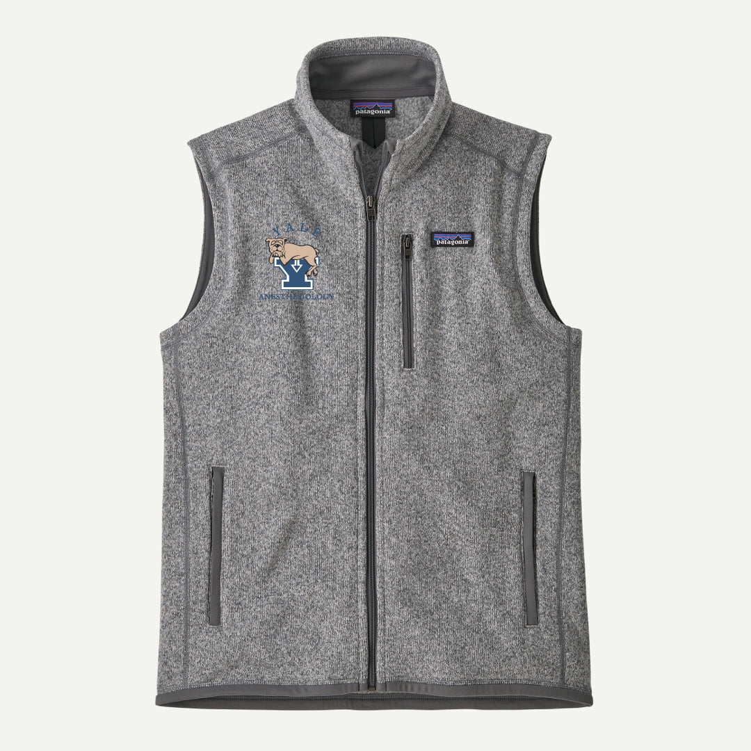 Yale Anesthesiology Mens Patagonia Better Sweater Vest Logowear Yale Anesthesiology Stonewash Mens S