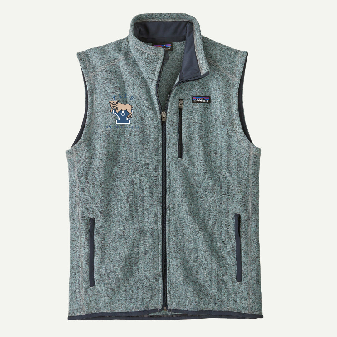 Yale Anesthesiology Mens Patagonia Better Sweater Vest Logowear Yale Anesthesiology Thermal Blue Mens S