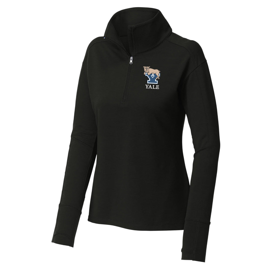 Yale Anesthesiology Performance 1/4 Zip Logowear Yale Anesthesiology Black Ladies XS