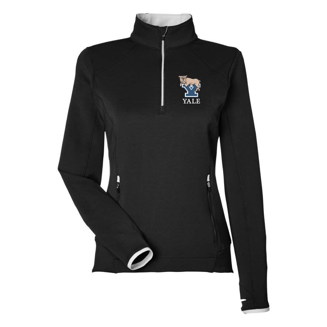 Yale Anesthesiology Zero Restriction Performance 1/4 Zip Logowear Yale Anesthesiology Black Ladies XS