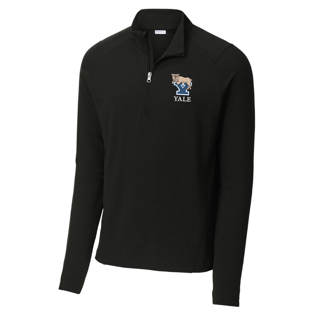 Yale Anesthesiology Performance 1/4 Zip Logowear Yale Anesthesiology Black Mens S