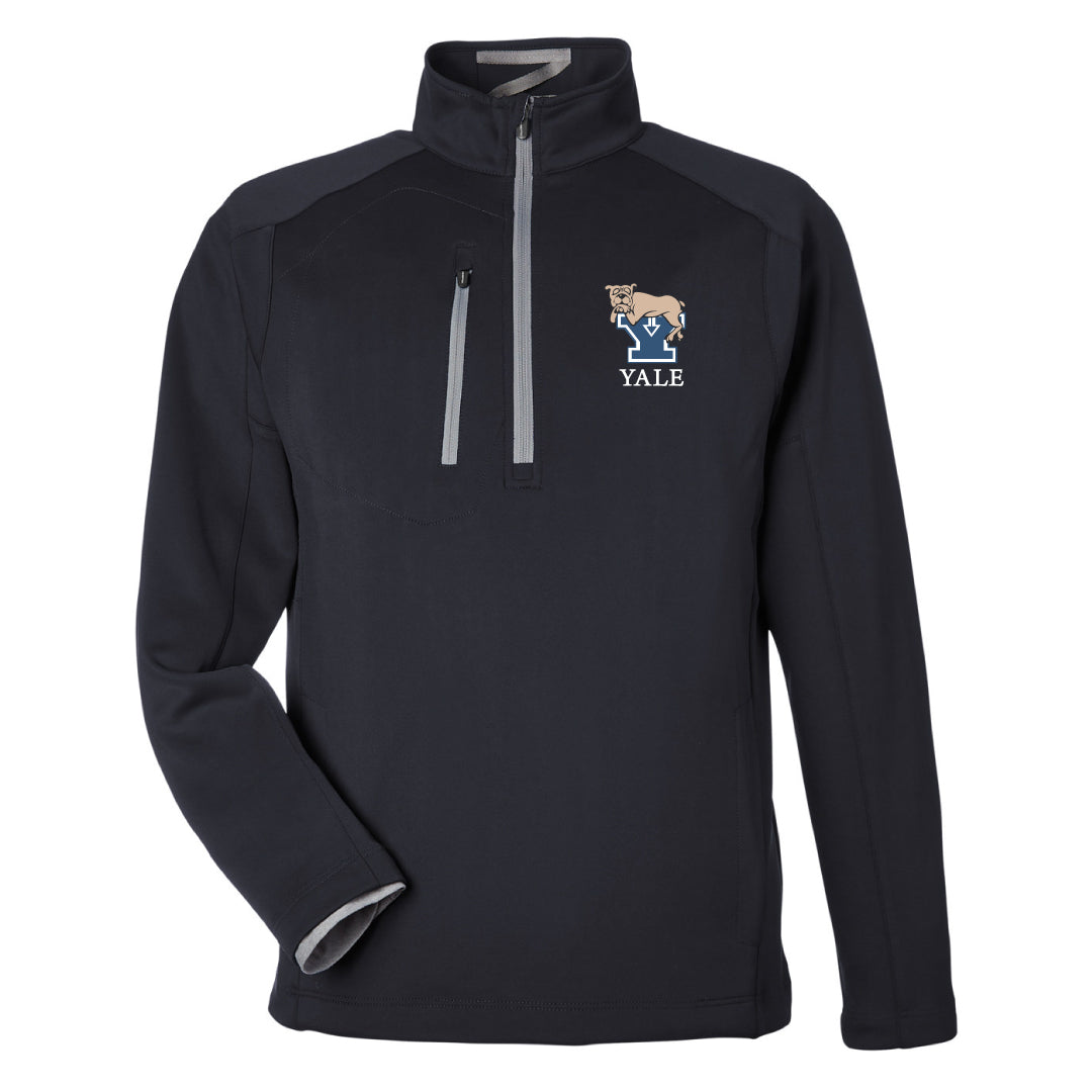 Yale Anesthesiology Zero Restriction Performance 1/4 Zip Logowear Yale Anesthesiology Black Mens S