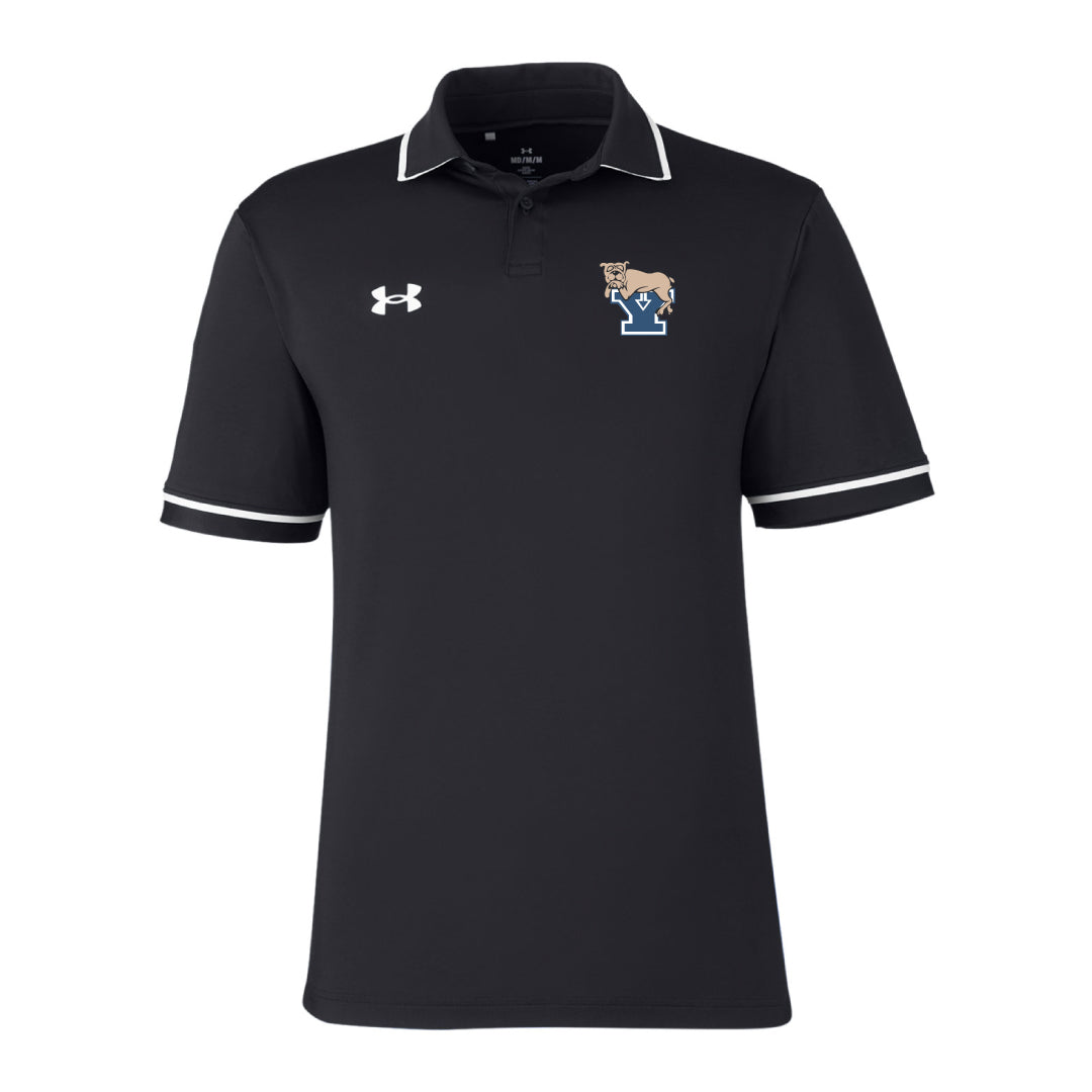 Yale Anesthesiology Mens UA Polo Logowear Yale Anesthesiology Black Mens S