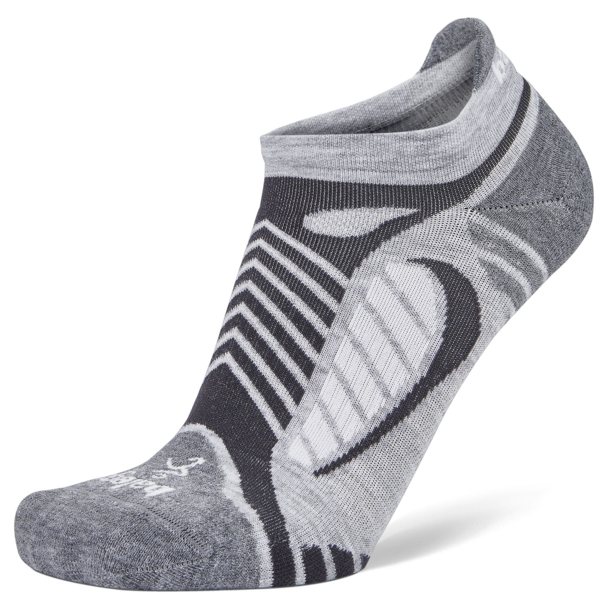 Balega Ultralight No Show Tab Apparel Balega Grey/White Small