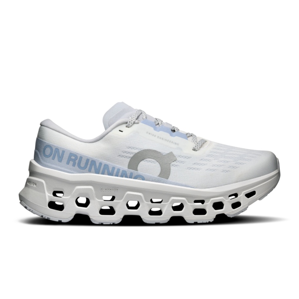 ON Women's Cloudmonster 3 Footwear ON White/Frost 6