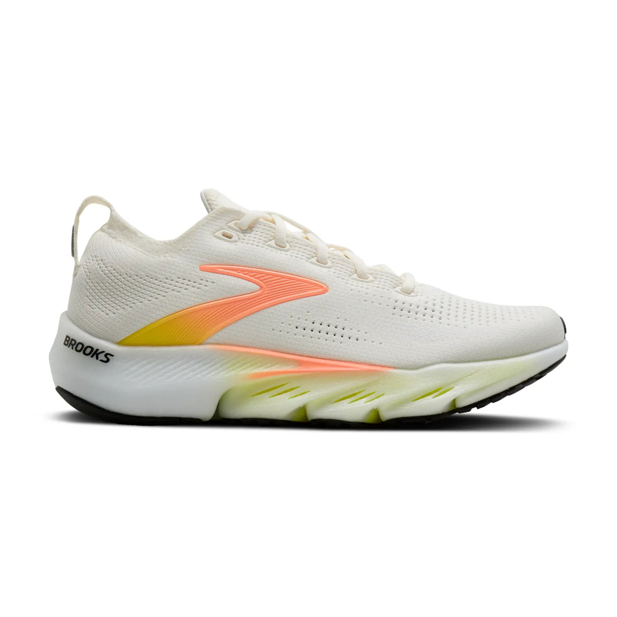 Brooks Women's Glycerin Flex Footwear Brooks White/Peach/Nightlife-109 7 Medium-B