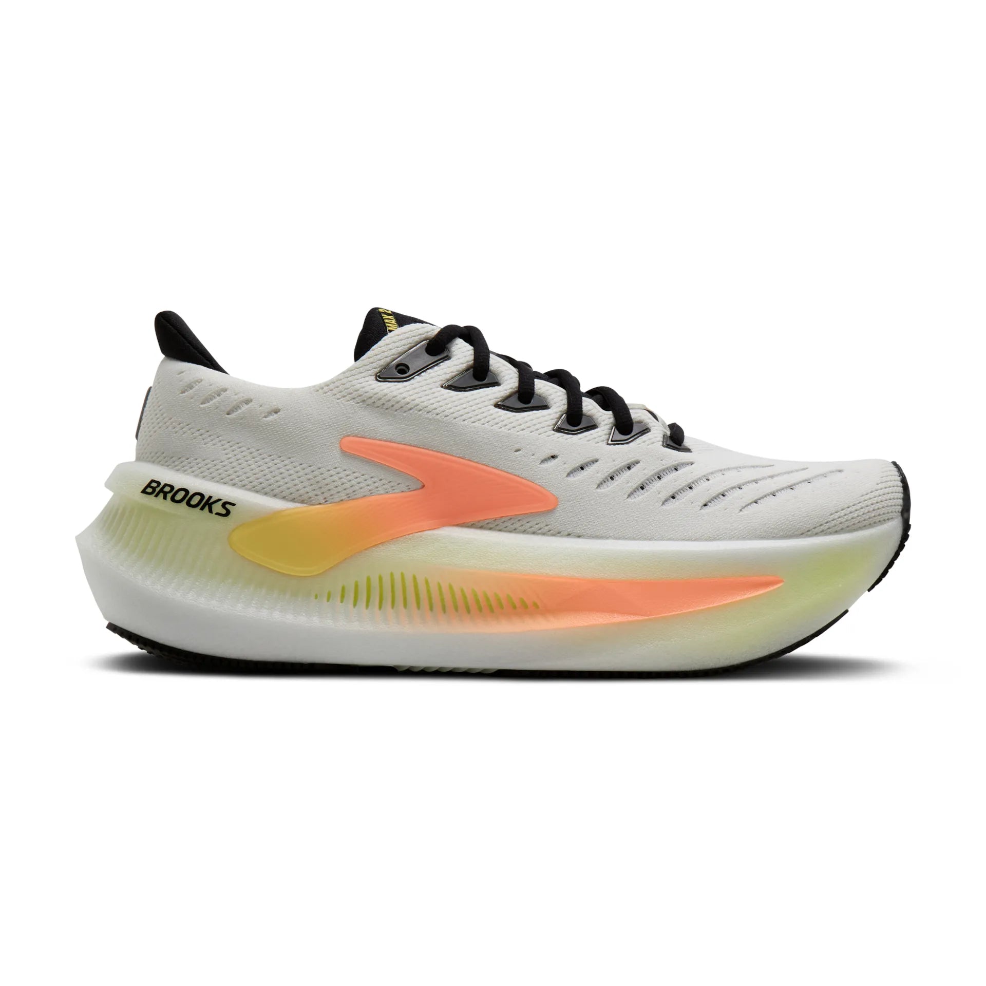 Brooks Women's Glycerin Max 2 Footwear Brooks White/Cyber Yellow/Nightlife-196 5.5 Medium-B