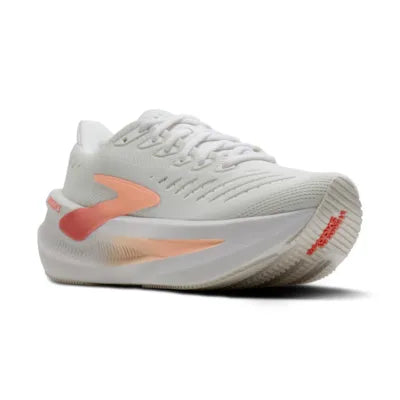 Brooks Women's Glycerin Max 2 Footwear Brooks White/Coral/Peach 11 Medium-B
