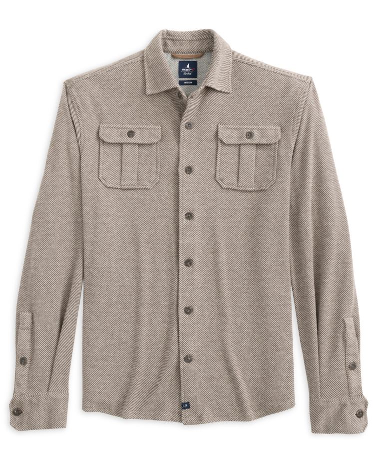 Johnnie-O Men's Carl Stretch Flannel Lodge Shirt Apparel Johnnie-O Havana Small