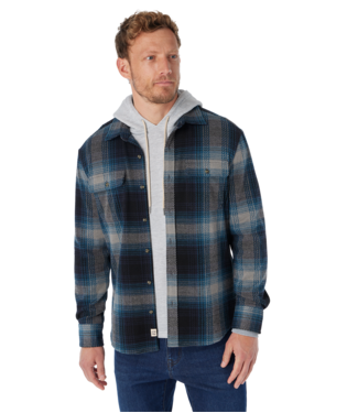 Fair Harbor Mens The Dunewood Flannel Apparel Fair Harbor Wave Wash Plaid-903 Small