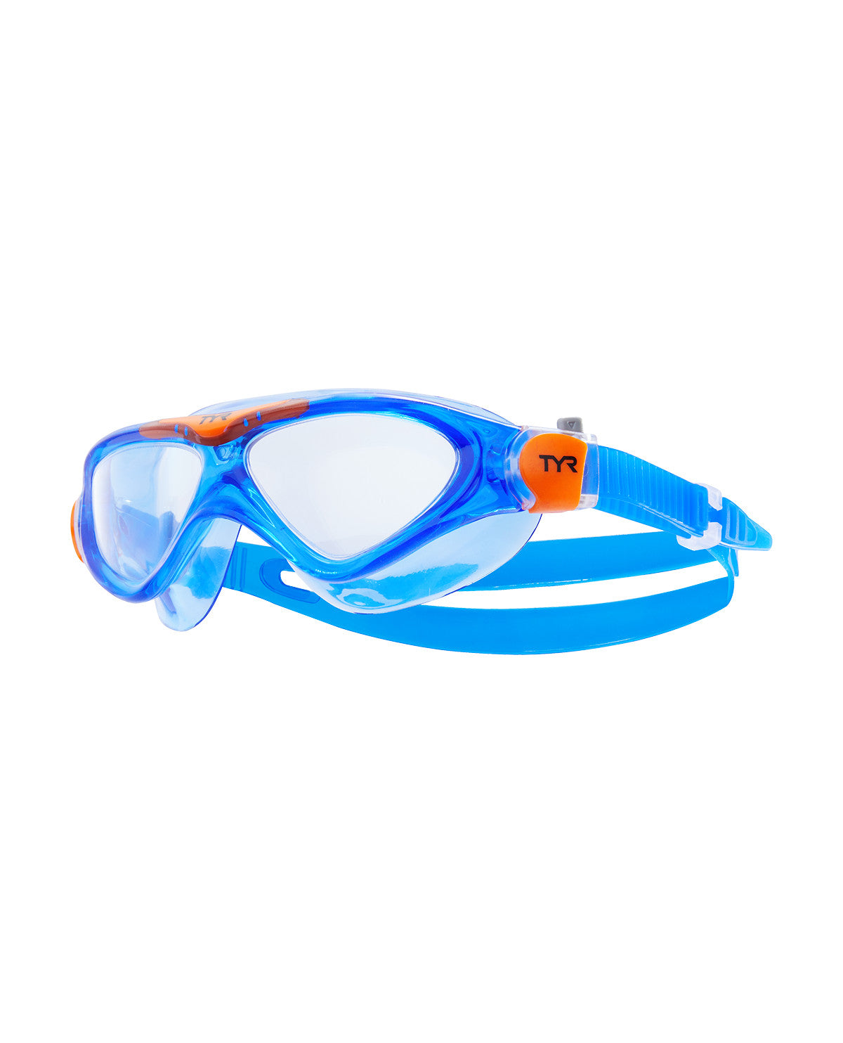 TYR Youth Rogue Swim Mask Equipment TYR Blue/Orange
