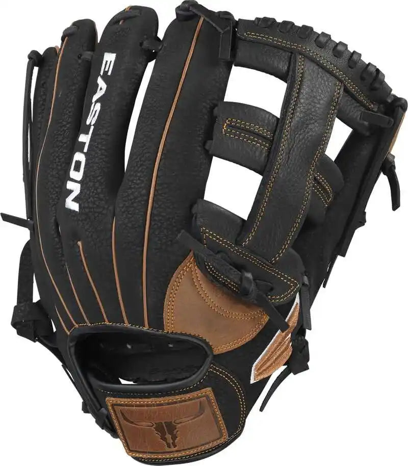 Easton Prime 12.5" Slowpitch Softball Glove Equipment Rawlings/Easton Brown/Black Right Hand Throw