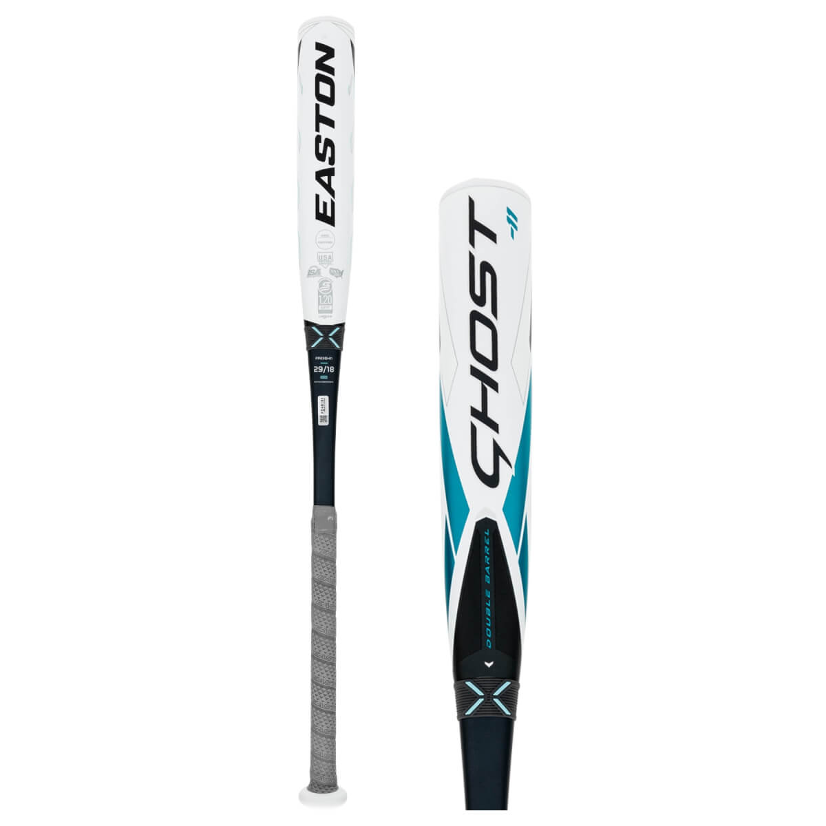 Easton 2023 Ghost Double Barrell Fastpitch Softball Bat (-10) Equipment Rawlings/Easton 30"/19 oz.  