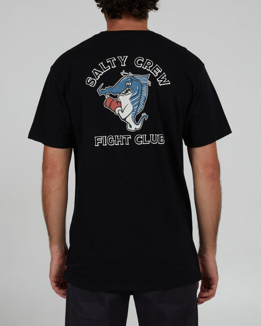 Salty Crew Men's Fight Club Short Sleeve Tee Apparel Salty Crew Black Small