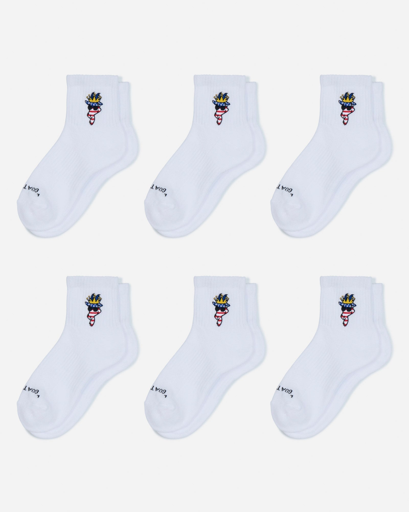 Goat USA Freedom Ankle Socks 6 Pack Apparel Goat USA