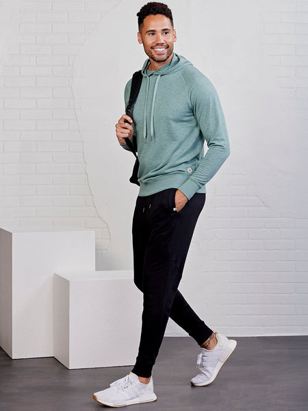 Tasc Men's Stadium French Terry Hoodie Apparel Tasc Sage Heather-318 Small